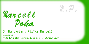 marcell poka business card